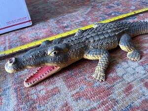 Large 30" Realistic Rubber Alligator Crocodile Toy Figure